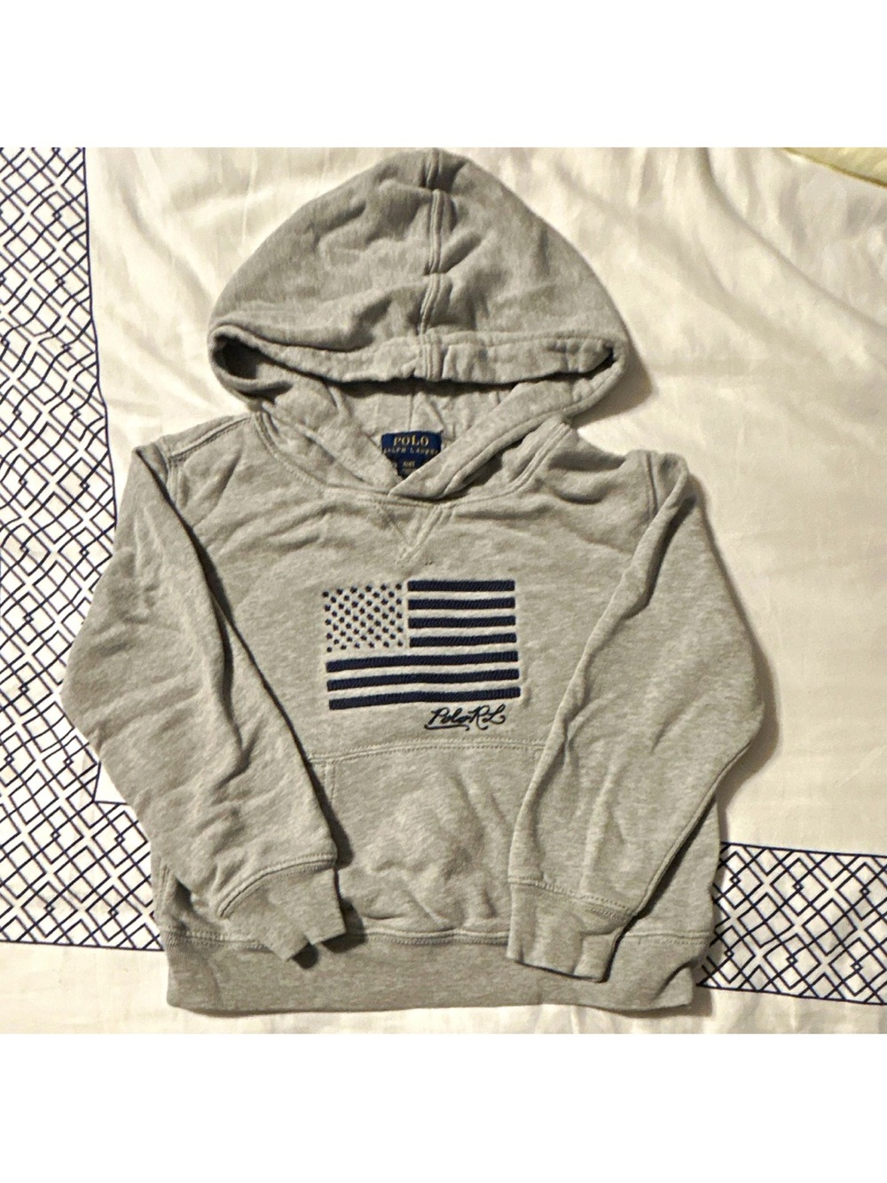 Polo by Ralph Lauren Kids' Gray embroidered jacket Flag Hoodie
